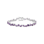 Zigzag Diamond Pears with Droplets Bracelet - HIBA JABER